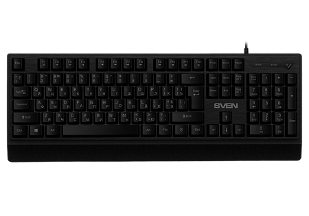 Gaming Keyboard SVEN KB-C7150EL, Multicolored backlit, 12 Fn keys, Black, USB