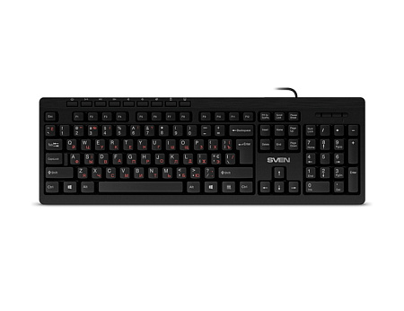 Клавиатура SVEN KB-C3010, Проводное, Чёрный Клавиатура SVEN KB-C3010, Проводное, Чёрный