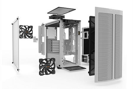 Case ATX be quiet! Pure Base 500 DX, w/o PSU, 3x140mm, 2xARGB Strips, Tempered Glass, Dust filters, 