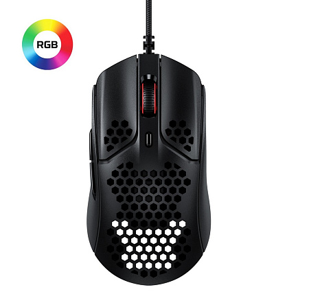 Gaming Mouse HyperX Pulsefire Haste, up to 16k dpi, 6 buttons, 450IPS, 40G, 59g, Ambidextrous, Onboa