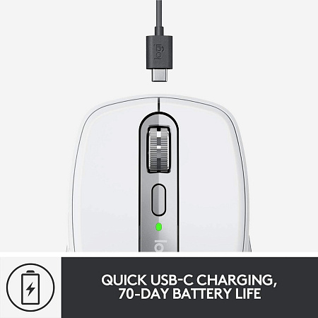 Wireless Mouse Logitech MX Anywhere 3 for Mac, 200-4000 dpi, 6 buttons, Ambidextrous, 99g, 500mAh, B