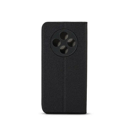 WOO Case Shell Flip Nylon Oppo Reno 12F/12FS 4G, Black WOO Case Shell Flip Nylon Oppo Reno 12F/12FS 4G, Black
