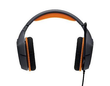 Игровая Гарнитура Logitech G231, Проводной аналоговый, Серый/Оранжевый