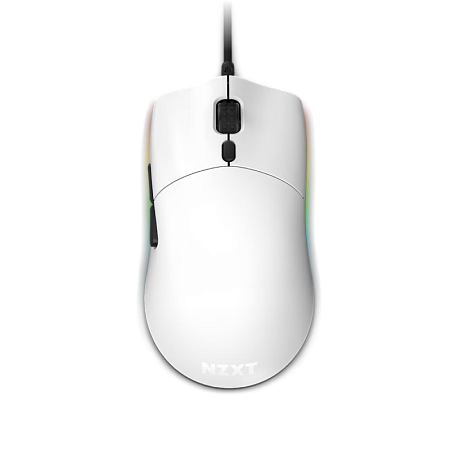 Gaming Mouse NZXT Lift, up to16k dpi, PixArt 3389, 6 buttons, Omron SW, RGB, 67g, 2m, USB, White