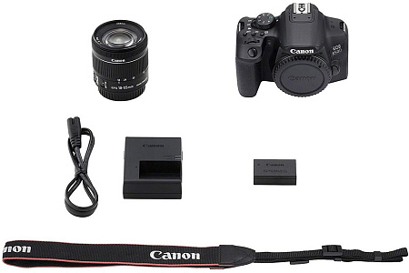 Зеркальный фотоаппарат Canon EOS 850D + EF-S 18-55 IS, Чёрный