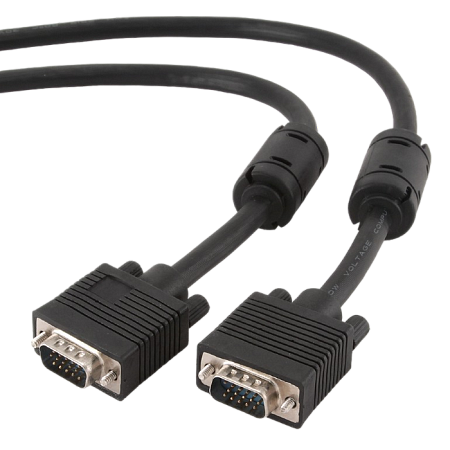 Cable VGA Premium  3.0m, HD15M/HD15M Black, Cablexpert, CC-PPVGA-10-B