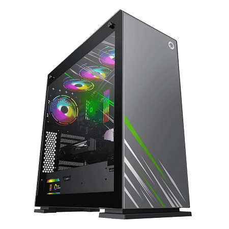 Case EATX GAMEMAX VEGA Pro, w/o PSU, 0.8/1.2mm, 1x120mm ARGB, ARGB Hub, Dual Side Tempered Glass, Du