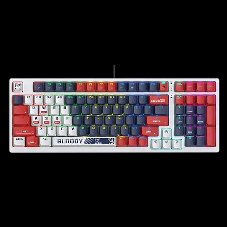 Gaming Keyboard Bloody S98 Sports, Mechanical, BLMS Linear SW, Hot-Swappable, Quiet Typing, 98-Keys,