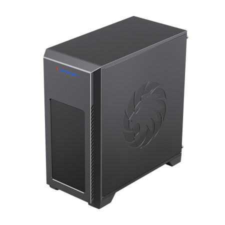 Case mATX GAMEMAX M63, w/o PSU, 0.6mm, 1x120mm Blue LED, Front Mesh, Transparent Panel, 2xUSB3.0, 2x
