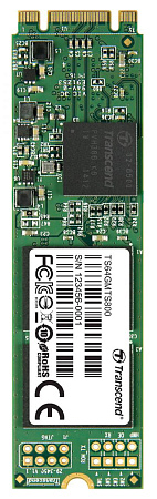 .M.2 SATA SSD    64GB Transcend  "TS64GMTS800S" [80mm, R/W:500/450MB/s, 70K/75K IOPS, SM2246EN, MLC]