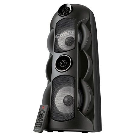 Partybox SVEN "PS-720" 80w, Black, Bluetooth, TWS, Bluetooth, FM, USB, microSD, 2x4400mA*h
