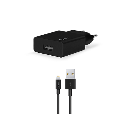ttec Wall Charger with Cable USB to Lightning 2.4A (1.2m) Smart Travel, Black ttec Wall Charger with Cable USB to Lightning 2.4A (1.2m) Smart Travel, Black