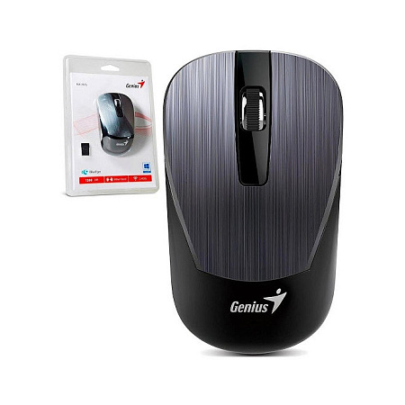 Wireless Mouse Genius NX-7015, 1200 dpi, 3 buttons, Ambidextrous, 57g, BlueEye, 1xAA, 2.4Ghz, Iron G