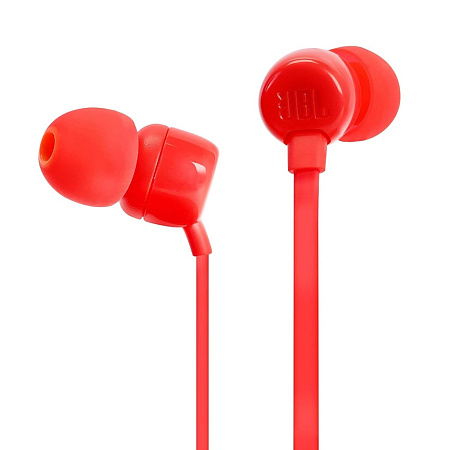 JBL Earphones 3.5mm with Mic Tune 110, Red JBL Earphones 3.5mm with Mic Tune 110, Red