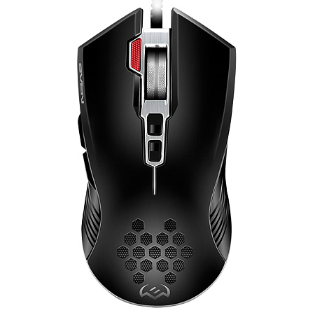 Gaming Mouse SVEN RX-G850, 500-6400 dpi, 8 buttons, 166g., Ambidextrous, Programmable, Built-in memo