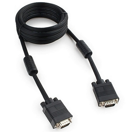 Cable VGA Premium  3.0m, HD15M/HD15M Black, Cablexpert, CC-PPVGA-10-B