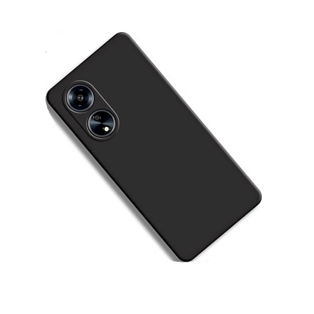 Helmet Case Liquid Silicone Oppo A98, Black Helmet Case Liquid Silicone Oppo A98, Black