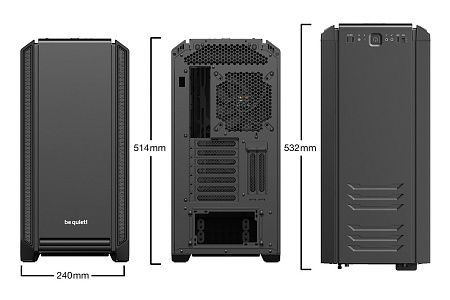Case ATX be quiet! Silent Base 601, w/o PSU, 2x140mm, Fan controller, Insulation mats, TG, DF, 2xUSB