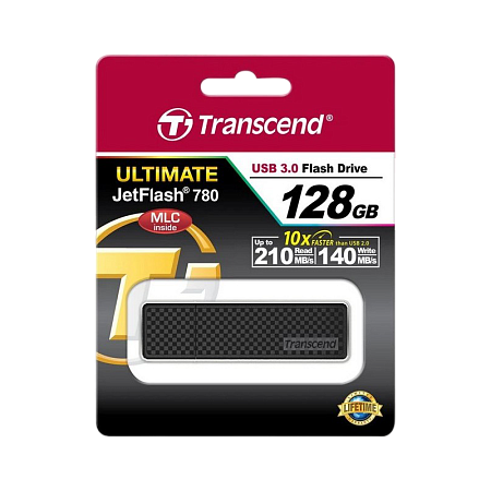 USB Flash накопитель Transcend JetFlash 780, 128Гб, Чёрный