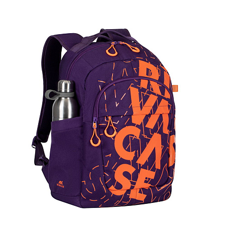 Backpack Rivacase 5430, for Laptop 15,6" & City bags, Violet/Orange