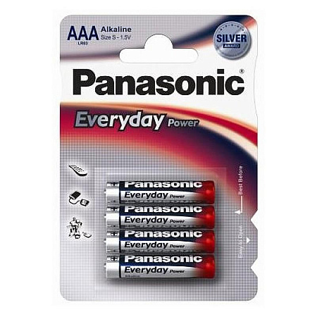Panasonic "EVERYDAY Power" AAA Blister *4, Alkaline, LR03REE/4BR Panasonic "EVERYDAY Power" AAA Blister *4, Alkaline, LR03REE/4BR