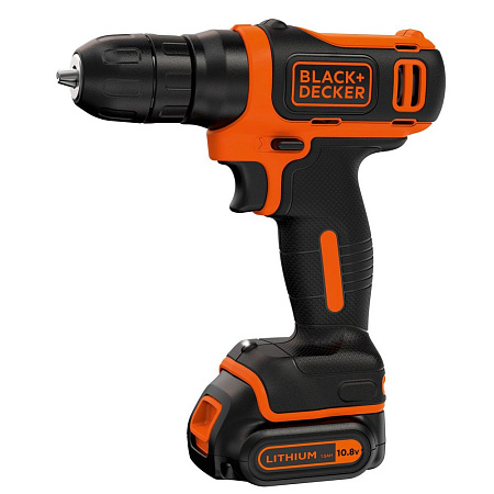 Drill/Driver Black+Decker (BDCDC18B-QW) 18V Li-Ion 2x1.5 Ah, LED, 0-650 rpm, 30 Nm