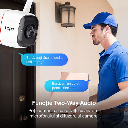 TP-Link Outdoor TAPO C310, 3Mpix,  f/2.2, Sensor 1/2.7", IP66, Wi-Fi/LAN Camera