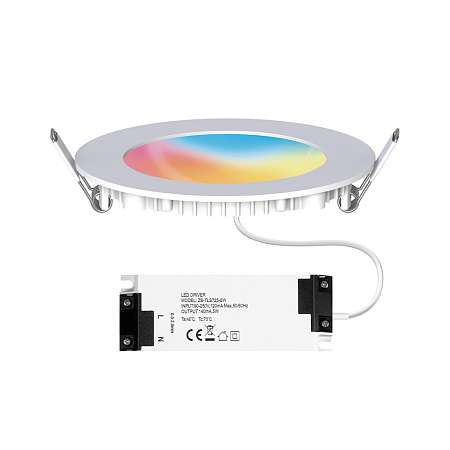 Moes ZigBee LED Downlight Spot 1800K-6500K RCB+C+W, 420lm, Beam Angle 120°, 6W Moes ZigBee LED Downlight Spot 1800K-6500K RCB+C+W, 420lm, Beam Angle 120°, 6W