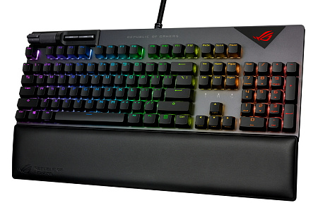 Gaming Keyboard Asus ROG Strix Flare II, Mechanical , NX Red SW, PBT, US Layout,Wrist rest, RGB, USB