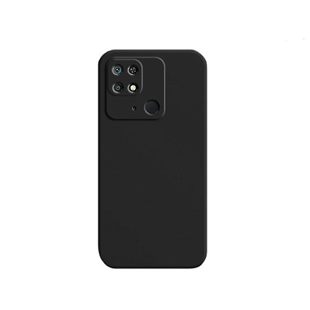 Helmet Case Liquid Silicone Redmi 10C, Black