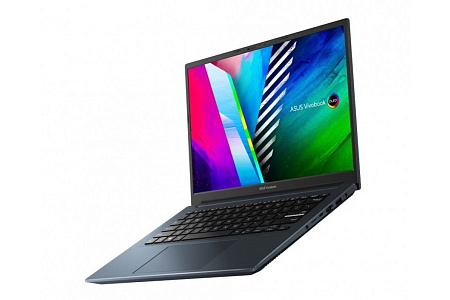 Ноутбук 14" ASUS Vivobook Pro 14 OLED M3401QA, Quiet Blue, AMD Ryzen 5 5600H, 8Гб/256Гб, Без ОС