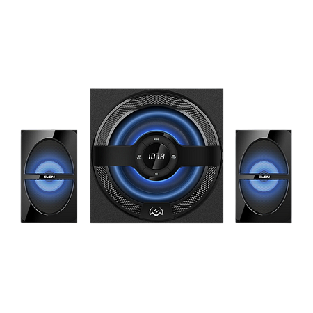 Speakers SVEN "MS-2085" SD-card, USB, FM, remote control, Bluetooth, Black, 60w/30w + 2x15w/2.1 Speakers SVEN "MS-2085" SD-card, USB, FM, remote control, Bluetooth, Black, 60w/30w + 2x15w/2.1