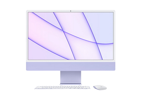 Моноблок Apple iMac A2438, M1 with 8-core CPU and 8-core GPU, 16ГБ/512Гб, macOS Big Sur, Purple