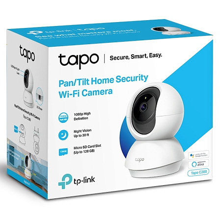 Умная камера видеонаблюдения TP-LINK Tapo C200, Белый