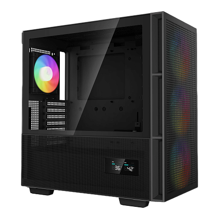Case ATX Deepcool CH560 Digital, 3x140mm&1x120mm ARGB, USB-C, USB3.0, Front Mesh,Hybrid Side panel, 