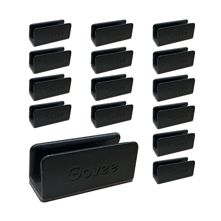 Крепления для светодиодной ленты GOVEE Neon Rope Light 2 Bracket, 20 pcs in one pack, Black, Plastic