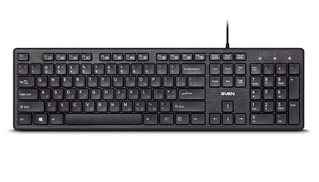Клавиатура SVEN KB-E5800, Проводное, Чёрный