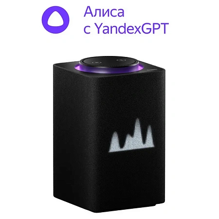 Умная колонка Yandex Station Max YNDX-00053, YandexGPT, Zigbee, Чёрный