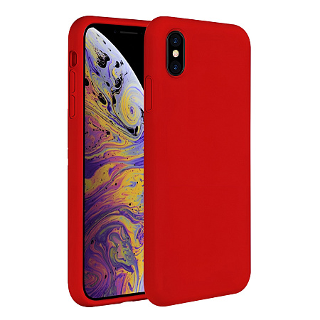 Helmet Case Liquid Silicone iPhone Xs Max, Red Helmet Case Liquid Silicone iPhone Xs Max, Red