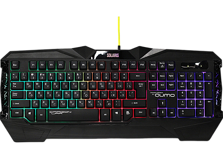 Клавиатура, мышь и коврик для мыши QUMO Solaris, Проводное, Чёрный Клавиатура, мышь и коврик для мыши QUMO Solaris, Проводное, Чёрный