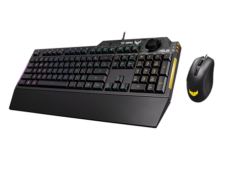 Клавиатура и мышь ASUS TUF K1/M3, Проводное, Чёрный