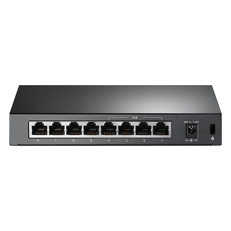 .8-port 10/100M TP-Link PoE Switch, TL-SF1008P, 4x PoE ports, 66W Budget, steel case