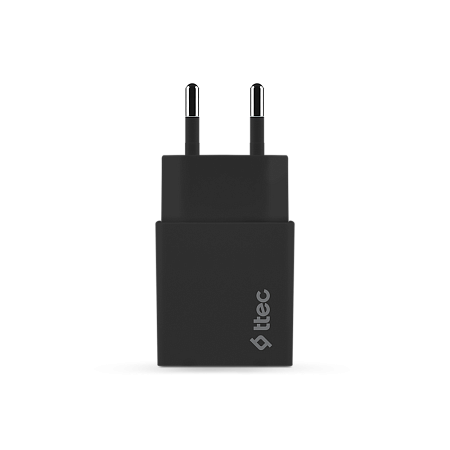 ttec Wall Charger with Cable USB to Lightning 2.4A (1.2m) Smart Travel, Black ttec Wall Charger with Cable USB to Lightning 2.4A (1.2m) Smart Travel, Black