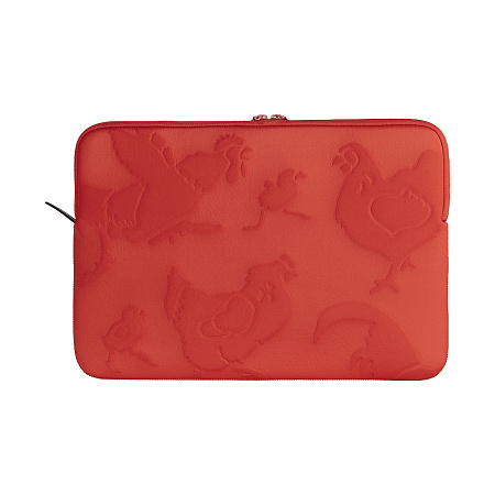 Tucano Sleeve Rilievo up to 15.0" Chickens, Orange Tucano Sleeve Rilievo up to 15.0" Chickens, Orange