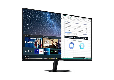 32" SAMSUNG Smart S32AM700UI, Black,VA,3840x2160,60Hz,8ms,250cd,MegaDCR,HDR10,HDMI+USB+TypeC,TizenOS