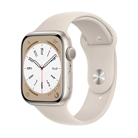 Apple Watch Series 8 GPS 45mm, Starlight Aluminium Starlight Sport Band