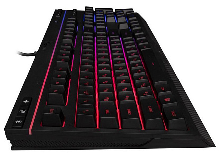 Gaming Keyboard HyperX Alloy Core RGB, Membrane, Media Control, Solid frame, 5 Zones RGB, Spill resi