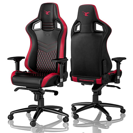 Gaming Chair Noble Epic NBL-PU-MSE-001 Mousesport Edition, max load up to 120kg / height 165-180cm