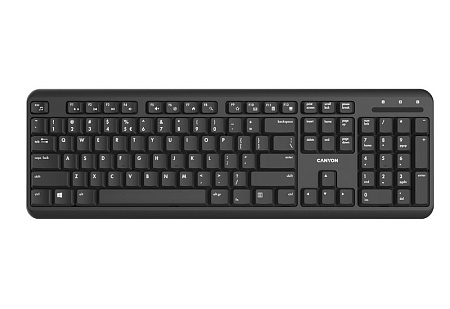 Клавиатура и мышь Canyon W20, Беспроводное, Чёрный