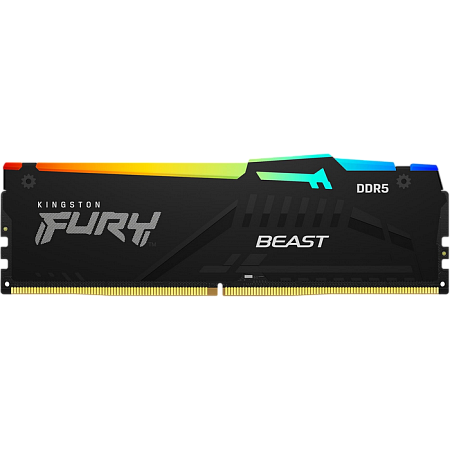 .32GB DDR5-5200MHz  Kingston FURY Beast RGB (Kit of 2x16GB)  (KF552C40BBAK2-32), CL40-40-40, 1.25V,B